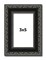 Photo Size Antique Black Picture Frame - UV Acrylic, Foam Board Backing, Hanging Hardware